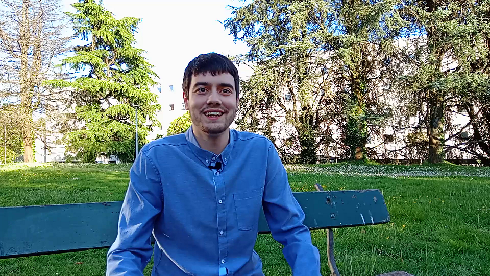 Iago en parque Santiago de Compostela