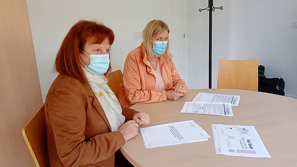 Las dos integrantes del Servicio de Prevención de Riesgos, UVigo